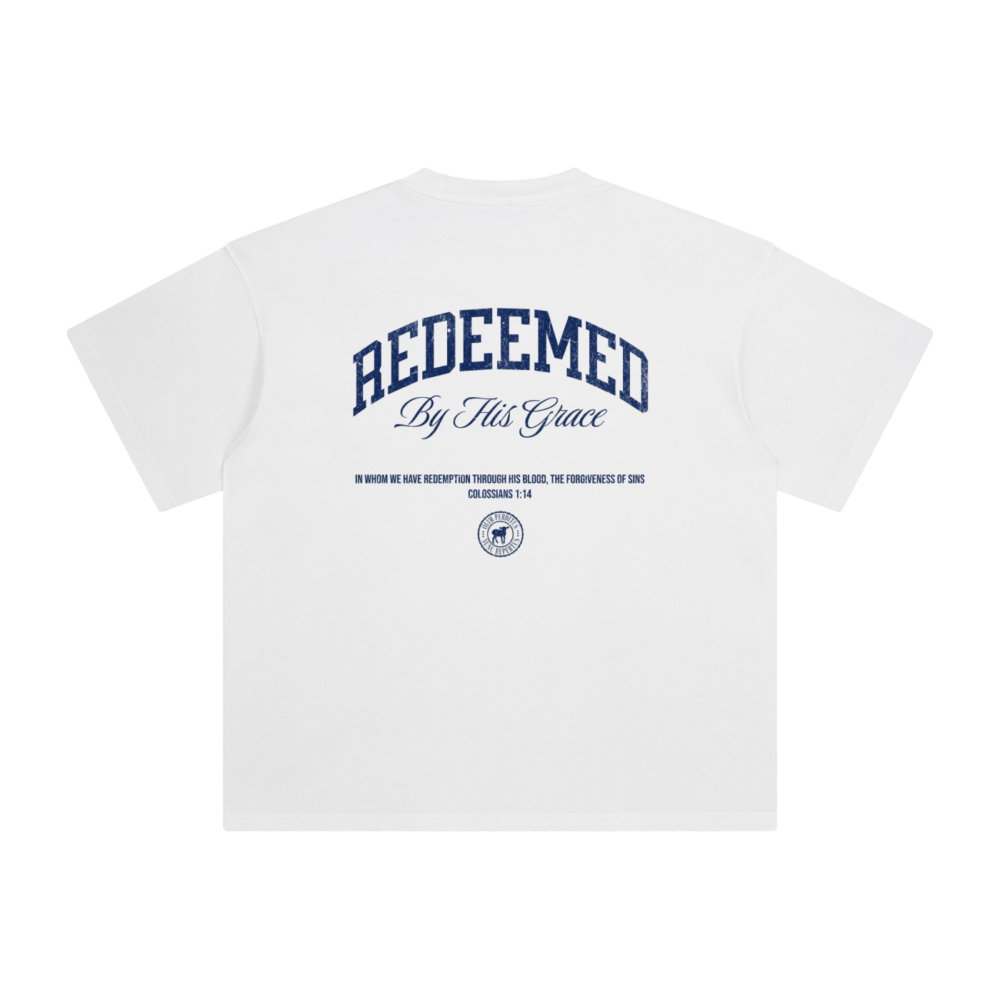 Redeemed by His Grace Tee - White