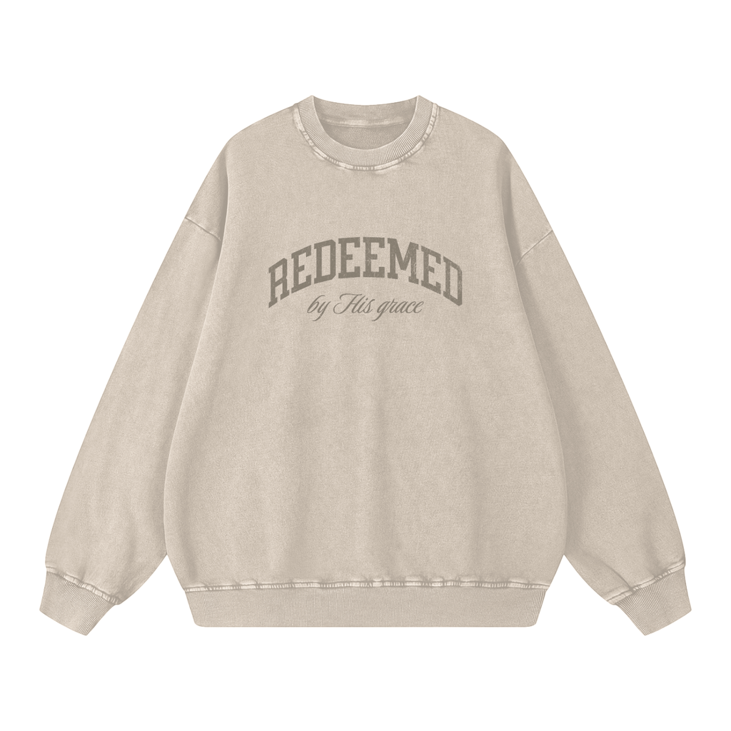 Redeemed Acid Wash Crewneck