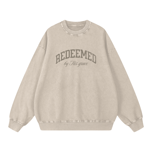 Redeemed Acid Wash Crewneck – Spring Edition (Online Exclusive)