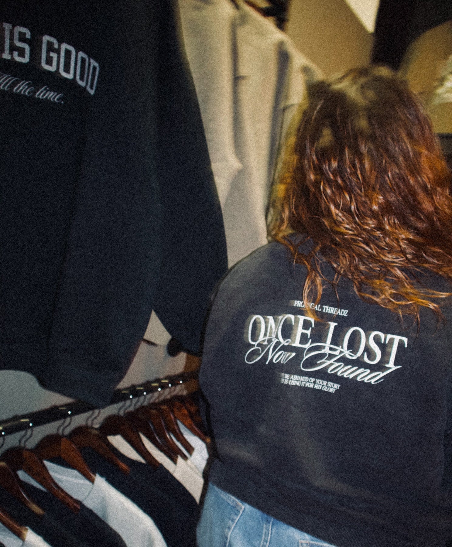 Once Lost, Now Found Acid Wash Sweater
