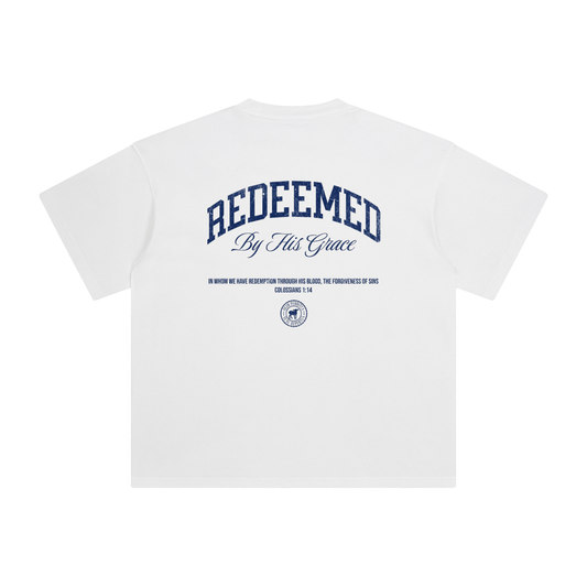 Redeemed by His Grace Tee - White
