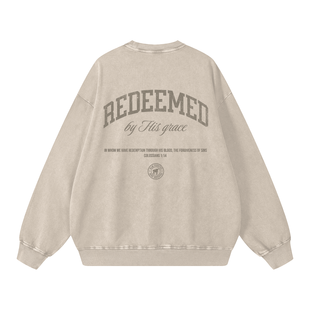 Redeemed Acid Wash Crewneck