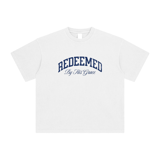 Redeemed by His Grace Tee - White